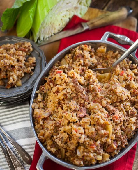 Cajun Cabbage Casserole - Acadiana Table Cajun Cabbage, Cabbage Casserole Recipe, Cabbage Side Dish, Cabbage Casserole Recipes, Creole Cooking, Cajun Dishes, Cajun Creole Recipes, Cabbage And Bacon, Cabbage Casserole