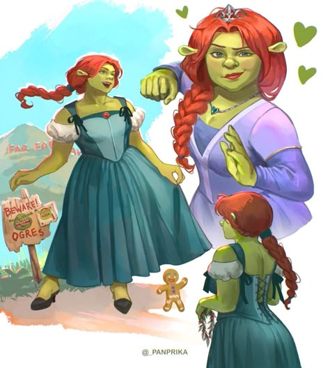 Princess Fiona Wallpaper, Shrek Images, Princess Fiona Shrek, Caw Art, Shrek 2001, Shrek Fiona, Fiona Shrek, Non Disney Princesses, Dreamworks Art