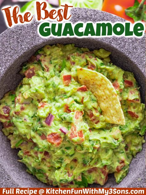 Fresh Guacamole Recipe, Avocado Recipes Healthy, Best Guacamole, Guacamole Recipe Easy, Delicious Dips Recipes, Betty Crocker Recipes, Best Guacamole Recipe, Fresh Guacamole, Easy Guacamole