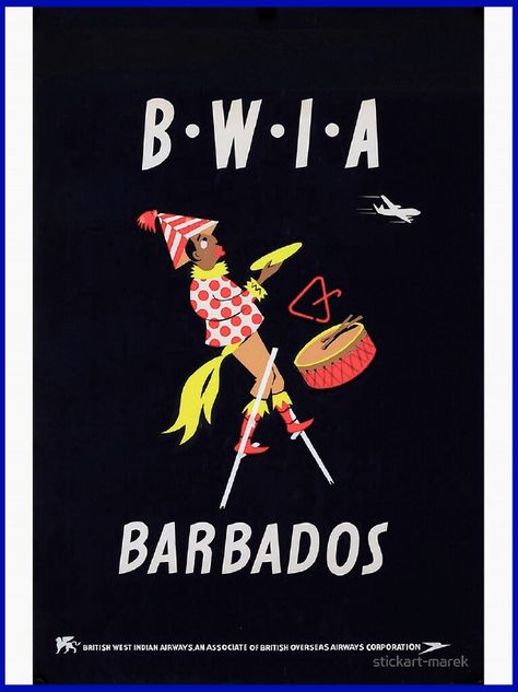 Vintage Travel Poster, Poster Poster, Vintage Travel Posters, Barbados, Travel Poster, Vintage Travel, Travel Posters, Home Deco, Vintage Posters