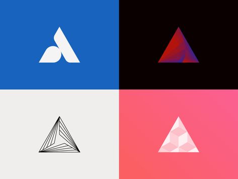 Equilateral Triangles by Andrei Traista Triangle Branding, Logo Circular, El Gouna, Logo Triangle, Beautiful Logos Design, Minimalist Business Logo, Theatre Poster, Textile Logo, Online Logo