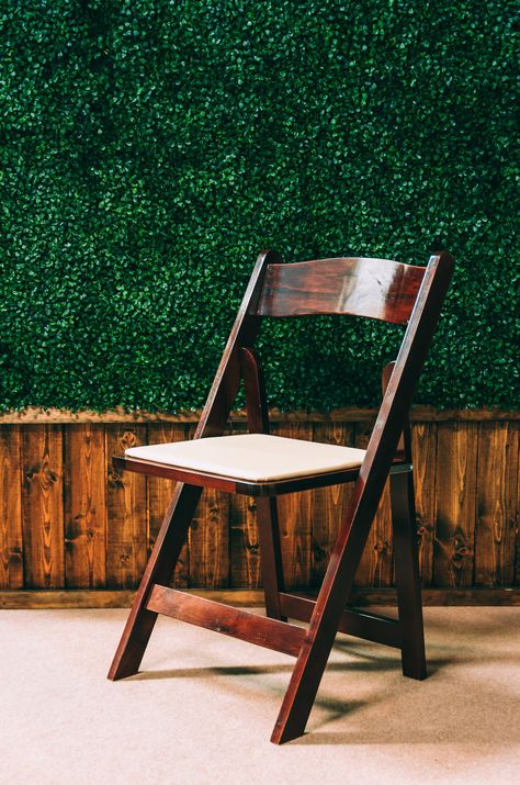 I have been to a lot of parties, and I have never seen chairs as cool as these. This wooden folding chair looks really comfortable. Wouldn't this just make a party a lot more fun? Pretty Folding Chairs, Wooden Folding Chairs Wedding, Bellingham Wedding, Wood Desk Chair, Stone Terrace, Vintage Office Chair, Compact Table And Chairs, Wooden Folding Chairs, Wood Folding Chair