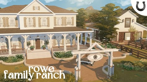 sims 4 horse ranch build ~ tour & download linked ♡ Lotes The Sims 4, Family Ranch, Sims 4 Family, Sims 4 House Building, Candle Night, Casas The Sims 4, Greenhouse Kit, Farmhouse Garden, Horse Ranch