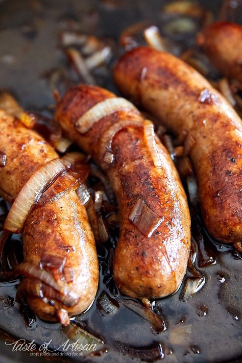 Homemade German Bratwurst Recipe | Taste of Artisan Homemade Bratwurst Recipes, Homemade Bratwurst, Bratwurst Recipe, German Bratwurst, Brats Recipes, Sausage Making Recipes, Home Made Sausage, Bratwurst Recipes, Bratwurst Sausage