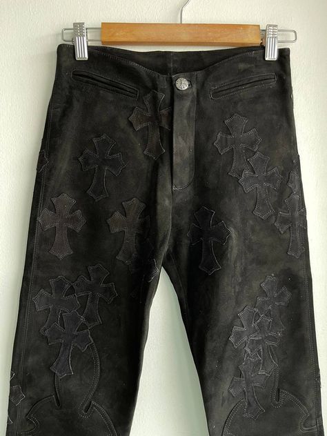 Chrome Hearts Leather Pants, Chrome Heart Pants, Chrome Heart Jeans, Cross Patch Jeans, Chrome Hearts Pants, Chrome Hearts Jeans, Chrome Hearts Leather, Cross Patch, Patch Jeans