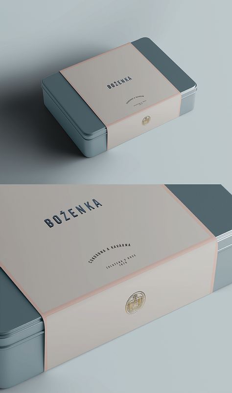 Bakery Box Design, Blue Packaging Design, Bakery Packaging Ideas, Luxury Product Packaging, Box Design Ideas, Liquor Label, Bakery Packaging Design, Logo Packaging Design, Beautiful Packaging Design