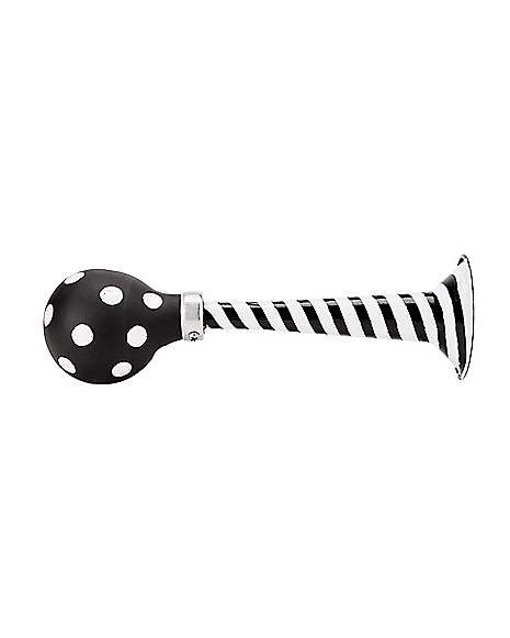 Black and White Scary Clown Horn - Spirithalloween.com Clown Fit, Steampunk Clown, Clown Mood, Clown Props, Clown Horn, Black And White Clown, Clown Stuff, Halloween Steampunk, Spanish Armada