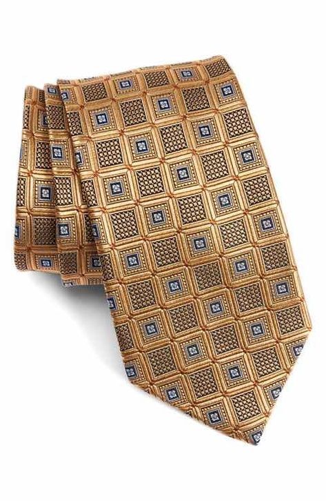 Nordstrom Men's Shop Medallion Silk Tie Tie A Necktie, Ties Mens Fashion, Men's Ties, Formal Mens Fashion, Tie Men, Men Formal, Elegant Man, Sharp Dressed Man, Paisley Dress