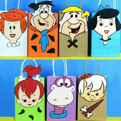 #theflintstones #bags Flinstones Party, Baby Boy 1st Birthday Party, Twins 1st Birthdays, Twin First Birthday, 2nd Birthday Party Themes, Announcement Ideas, Birthday Party Theme Decorations, Baby Boy 1st Birthday, Twin Birthday