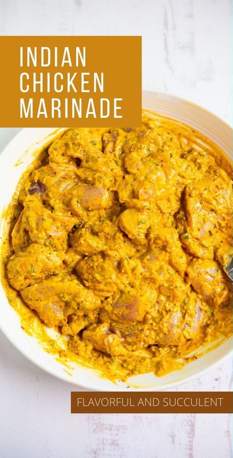 Chicken Marinade Healthy, Indian Chicken Marinade, Chicken Marinade Yogurt, Curry Chicken Marinade, Curry Marinade, Chicken Breast Marinade Recipes, Healthy Chicken Marinade, Chicken Breast Marinade, Best Chicken Marinade