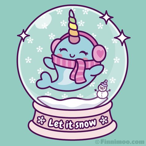 Narwhal Pictures, Pink Earmuffs, Kawaii Narwhal, Cute Narwhal, Cartoon Art Drawing, Globe Art, Kawaii Unicorn, Unicorn Wallpaper, Cute Kawaii Animals