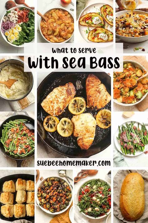 Chilean Sea Bass Side Dishes, Chillian Sea Bass Recipe, Sea Bass Fillet Recipes, Great Sides, Baked Teriyaki Salmon, Sea Bass Recipes, Pescetarian Recipes, Mediterranean Diet Meal Plan, Main Course Dishes