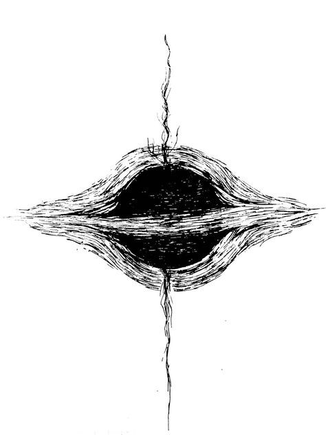 Black Hole Drawing Easy, How To Draw A Black Hole, Worm Hole Tattoo, Abstract Space Tattoo, Black Hole Tattoo Geometric, Black Hole Sketch, The Void Tattoo, Black Hole Tattoo Design, Black Hole Sun Tattoo