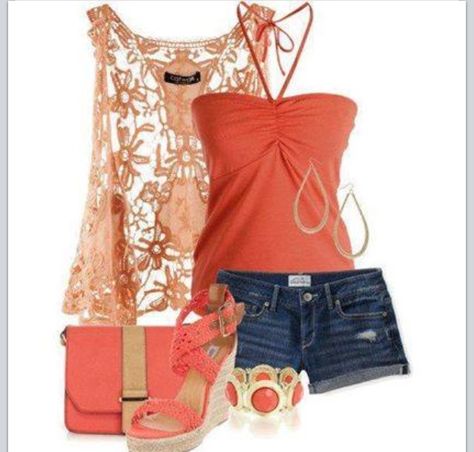 Sweet Summertime Fashion Women Clothing Styles Ideas, Outfits With Wedges, Clothing Styles Ideas, Erica Dixon, Women Clothing Styles, Mode Rockabilly, Fest Outfits, Outfits 2016, Styles Ideas