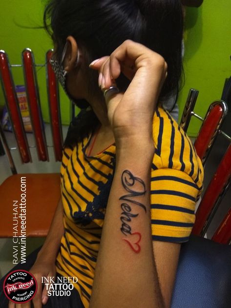 Neha With Heart Tattoo Design idea By Ravi Chauhan at Ink Need Tattoo Studio Bhagalpur ,Bihar Neha Name, Need Tattoo, Name Tattoo Design, Heart Tattoo Design, Heart Tattoo Designs, Name Tattoo Designs, Name Tattoo, Heart Tattoo, Tattoo Studio