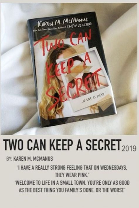 POlaroid poster of the 2019 novel, Two Can Keep a Secret. Two Can Keep A Secret, Book Polaroid, Secret Book, Polaroid Poster, Diy Apartment Decor, Strong Feelings, The Secret Book, Mystery Books, Book Posters