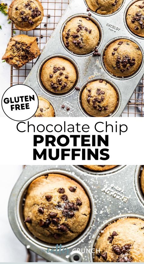 Protein Fruit Muffins, Gf Df High Protein Snacks, Protein Muffins No Banana, Low Gi Muffins, Nut Free Breakfast Ideas, Nut Free Protein Muffins, Flourish Protein Muffins, Protein Banana Chocolate Chip Muffins, Low Cal Protein Muffins