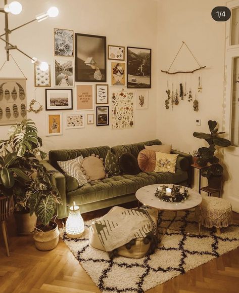 Velvet Sofas, Dark Boho, Lots Of Plants, Bright Room, Appartment Decor, Halloween Bedroom, Room Vibes, Apartment Goals, House Vibes