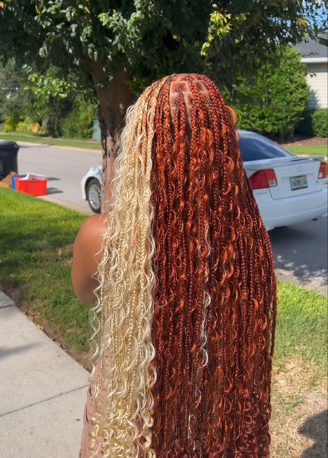 Braiding Hair Colors, Twisted Hair, Cute Braids, Big Box Braids Hairstyles, Colored Braids, Braids Hairstyles For Black Women, Cute Box Braids, Goddess Braids Hairstyles, Blonde Braids