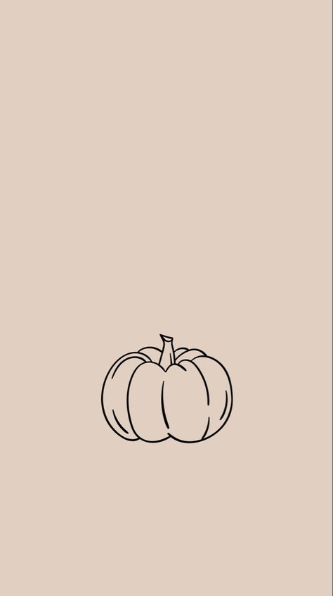 Simple Halloween wallpaper Beige Pumpkin Wallpaper, Wallapers Aesthetics Fall, Fall Aesthetic For Widgets, Modern Fall Wallpaper, Cream Fall Wallpaper, Minimalist Fall Background Iphone, Simple Pumpkin Wallpaper, Simple Fall Phone Wallpaper, Fall Iphone Wallpaper Aesthetic Minimal