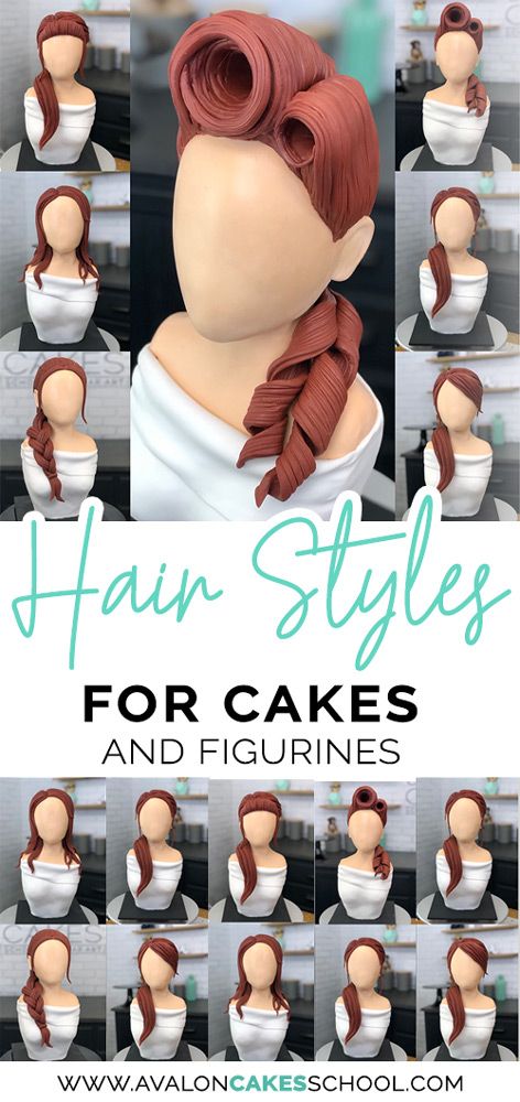 Rockabilly Hairstyle, Fondant Hair, Fondant People, Cakes To Make, Making Fondant, Rockabilly Hair, Fondant Cake Toppers, Fondant Tutorial, Fondant Decorations