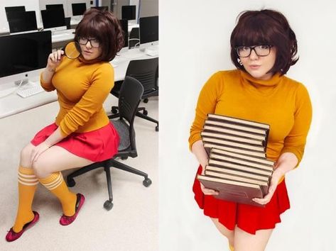 Velma From Scooby Doo, Velma Cosplay, Velma Scooby Doo, Daphne And Velma, Hot Costume, Velma Dinkley, Star Trek Cosplay, Girls Dress Up, Cosplay Characters