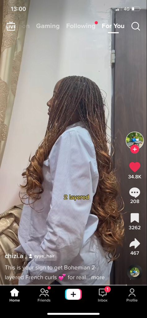 Bohemian French Curl Braids, Layered French Curls, Layered French Curl Braids, Hairstyle Back To School, Bohemian Curls, Back To School Hairstyle, French Curl Braids, French Curls, Curl Braids