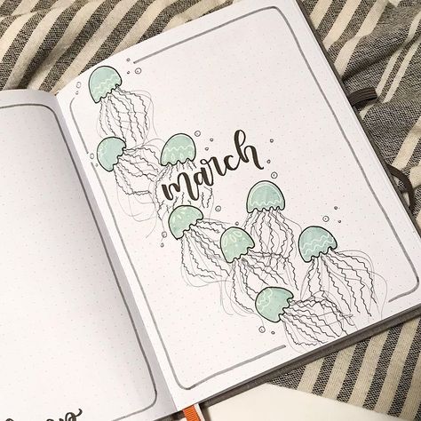 Bullet Journal Month Page, January Bullet Journal Theme, Journal 2025, Bujo Themes, March Bullet Journal, Bullet Journal Month, Bullet Journal Ideas Templates, Bullet Journal Cover Page, Creating A Bullet Journal