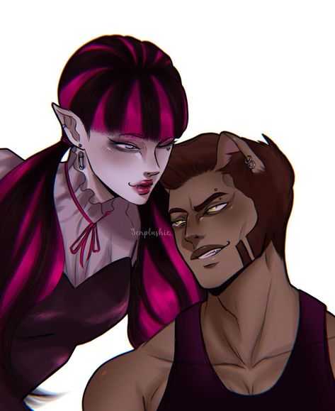 Claws And Draculaura Fanart, Draculaura And Clawd Wolf Fanart, Clawd Wolf Fanart, Draculaura X Claude, Draculaura X Clawd, Clawd And Draculaura, Draculaura And Clawd Wolf, Draculaura Fanart, Clawd Wolf