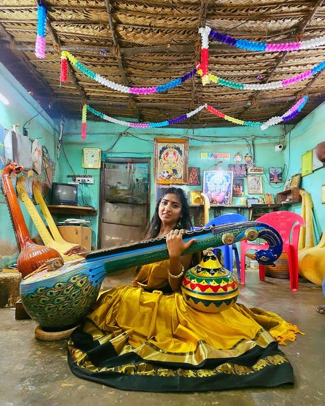 Veena - The instrument of God!✨️💛 It's also called the Divine instrument and it is an integral part of Carnatic Music. I visited the📍Veena Making Workshop in Thanjavur,Tamilnadu and realized how much hard work and effort goes into making one Veena. If you are in Thanjavur do not miss a chance to visit this amazing workshop here. #Veena #music #workshop #veenainstrument #instruments #carnaticmusic #Carnatic #musical #explore #Tamilnadu #tamilnadudiaries #discover #traveldiaries #travelindia... Veena Instrument, Music Workshop, Carnatic Music, Hampi, Indian Aesthetic, Tamil Nadu, Miss A, India Travel, The Divine