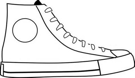 Blank Shoe Coloring Page Coloring Coloring Pages Design A Shoe Template, Simple Shoe Drawing, How To Draw Converse, Drawn On Shoes, Shoe Drawing Ideas, Converse Shoes Drawing, Shoes Drawing Ideas, Shoe Outline, Pete The Cat Shoes