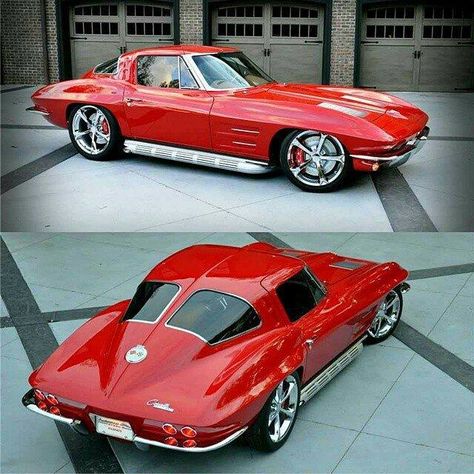 63 Corvette Stingray, Zr1 Corvette, Oldschool Cars, Corvette Vintage, 1963 Corvette Stingray, C2 Corvette, Old Corvette, 1963 Corvette, Corvette C2