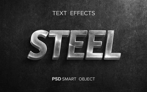 Creative metallic text effect | Free Psd #Freepik #freepsd #typography #alphabet #font #text Metallic Typography, Metallic Font, Metal Typography, Flexibility Exercises, Metal Font, Alphabet Font, Independance Day, Typography Alphabet, Timeline Design