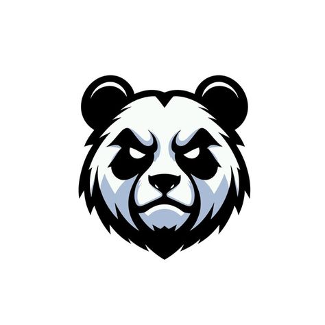 Vector vector logo illustration panda ma... | Premium Vector #Freepik #vector Logo Panda, Panda Logo, Logo Gaming, Panda Illustration, Game Logo, Logo Illustration, Cartoon Style, Vector Logo, Cartoon Styles