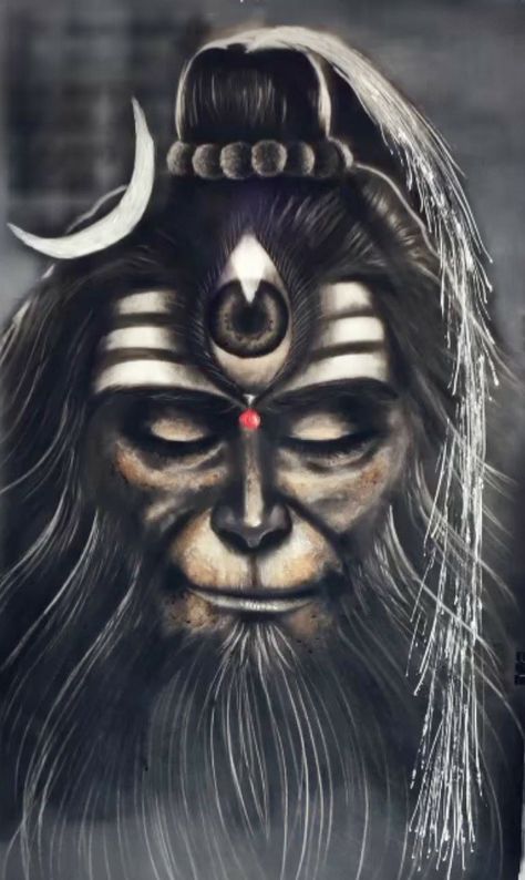 RUDRA ROOPI HANUMAN Hanuman Angry, Angry Lord Shiva, Shiva Tandav, Aghori Shiva, Hanuman Tattoo, Rudra Shiva, Shiva Tattoo Design, Shiva Tattoo, Hanuman Photos