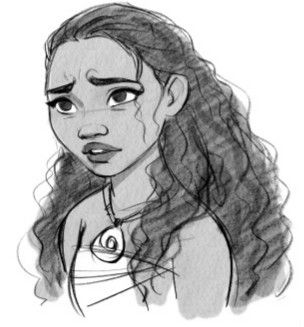 Disney Hair Drawing, Moana Character Design, Moana Concept Art, Disney Style Drawing, Disney Art Style, Facial Expressions Drawing, Glen Keane, Goblin Art, Disney Concept Art