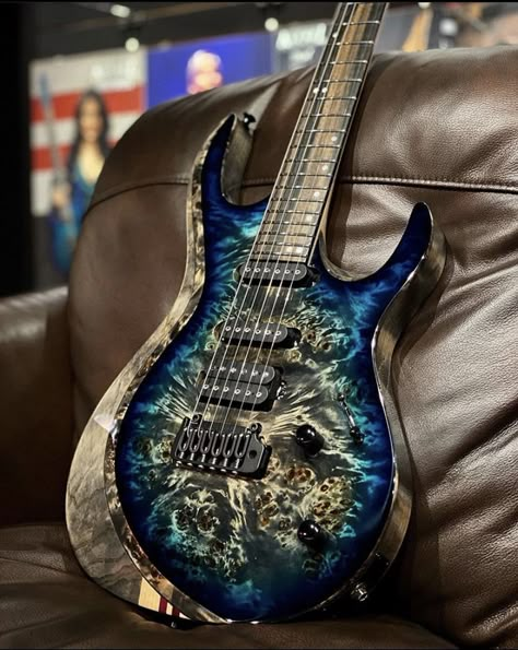 Blue Electric Guitar, Guitar Inlay, Pretty Guitars, Funny Guitar, Rare Guitars, Electric Guitar Design, Guitar Obsession, Guitar Photos, Guitar Finishing