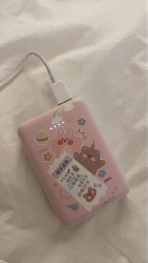 Cute Powerbank, Technology Aesthetic, All Body Workout, Calligraphy Quotes Love, Girls Diary, Pink Aura, What In My Bag, Easy Diy Art, Kawaii Shop