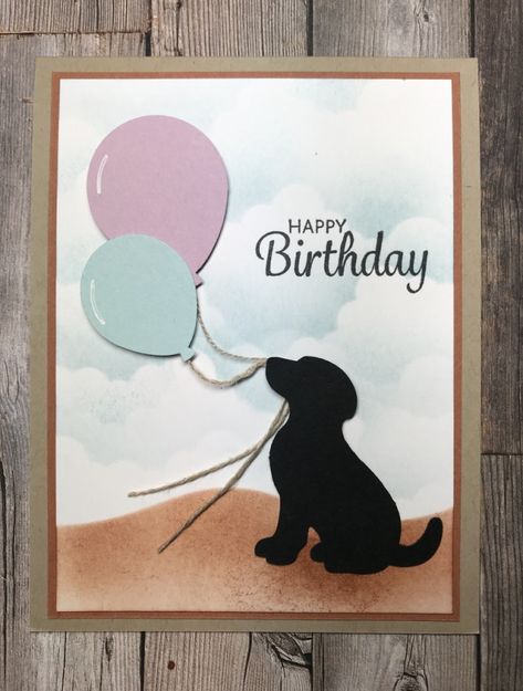 Animal Cards Handmade, Dog Cards Handmade, Cat Cards Handmade, Doggie Birthday, Handmade Greeting Card Designs, Wrapping Tutorial, Dog Birthday Card, Homemade Birthday, Craft Things