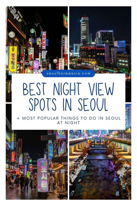 South Korea Night, Seoul At Night, Korea Night, Things To Do In Seoul, Seoul Night, Cities In Korea, Dance Clubs, Vinyl Store, Gyeongju