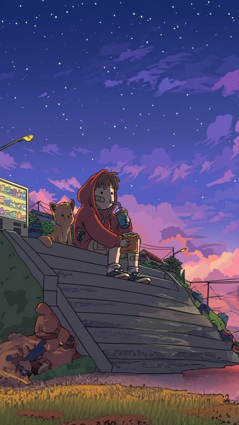 Wallpaper Chill Vibes, Chill Guy Aesthetic, Lofi Vibe Aesthetic, Lofi Chill Wallpaper, Chill Aesthetic Vibes, Chill Vibes Aesthetic, Chill Picture, Animated Scenery, Lowkey Rapper