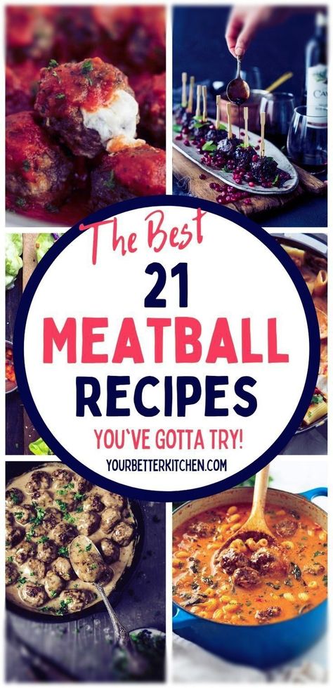 Recipes That Use Frozen Meatballs, Thai Meatball Soup, Meatball Dinner Recipes, Lamb Meatballs Greek, Meatball Dishes, Meatball Dinner, Italian Meatballs Recipe, Sweet And Sour Meatballs, Best Meatballs