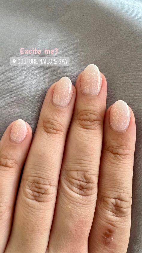 Neutral Dip Nails Oval, Very Short Almond Nails Chrome, Short Acrylic Nails Engagement, Gel Extension Nails Almond Short, Really Short Acrylic Nails Round, Short Oval Biab Nails, Very Short Round Acrylic Nails, Short Round Wedding Nails, Very Short Oval Nails Acrylic