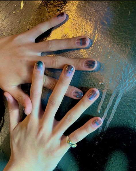 Minghao Nails, The8 Nails, Seventeen Nail Art Kpop, Seventeen Inspired Nails, Idol Nails, The8 Minghao, Minimal Nails Art, Xu Minghao, Seventeen The8