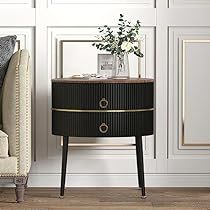 Round Nightstand, White End Tables, Black End Tables, Bedside Furniture, End Tables With Drawers, End Table With Storage, Circular Table, Modern End Tables, Black Side Table