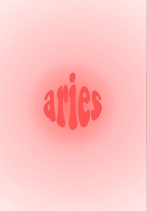 Aries Poster, Made By Me, Aura, Pink