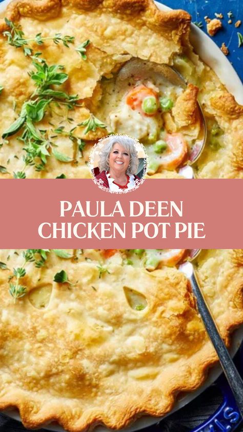 Paula Deen's Chicken Pot Pie, Chicken Pie With Pie Crust, Chicken Pot Pie Double Crust, Chicken Pot Pie Half Baked Harvest, Savory Chicken Pot Pie, Chicken Pot Pie Martha Stewart, Chicken Pot Pies With Pie Crust, Chicken Pot Pie Flaky Crust, All Recipes Chicken Pot Pie