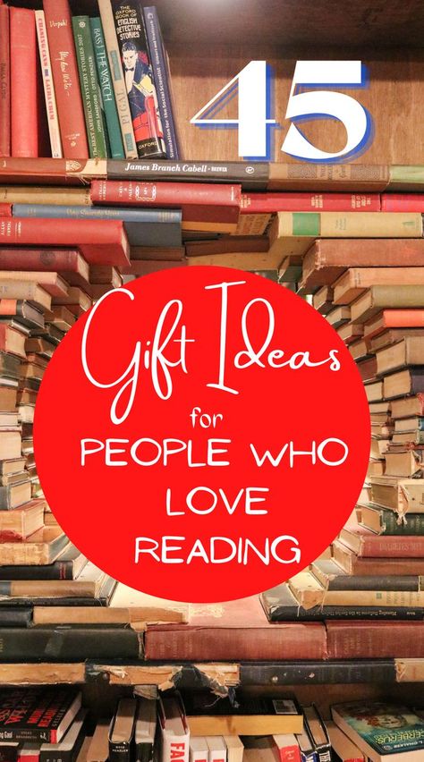 45 of the best gift ideas for readers and people who love books. Gifts For Readers Book Lovers Unique, Gift Baskets For Readers, Gift For Bookworm, Gift Basket For Readers, Reading Gift Basket Ideas, Book Basket Gift Ideas, Book Gift Basket Ideas, Book Basket Ideas, Readers Gift Basket