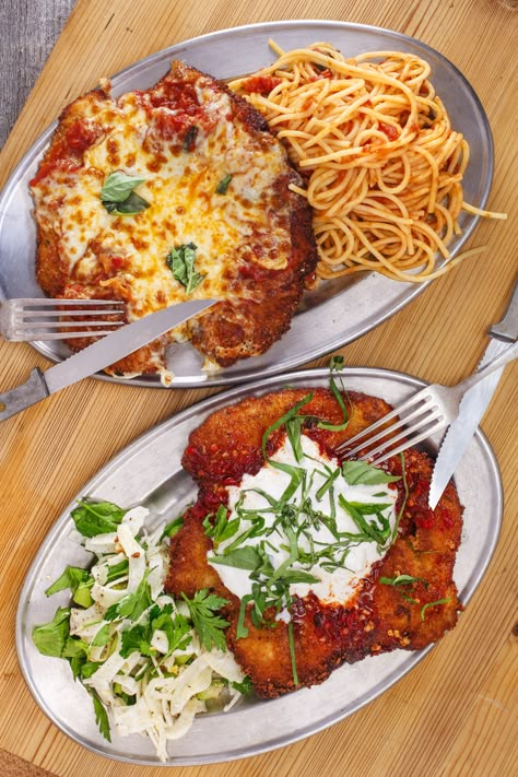 Rachael Ray's Spicy Chicken Parm Healthy Chicken Breast Recipes, Rachel Ray Recipes, Parmesan Recipe, Rachael Ray Recipes, Healthy Chicken Breast, Parmesan Recipes, Poultry Dishes, Rachel Ray, Chicken Parm