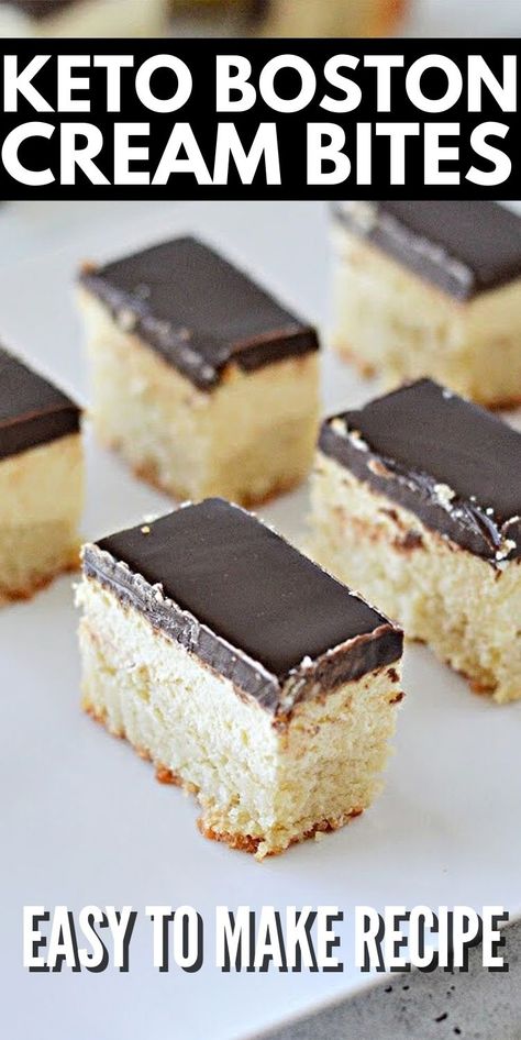 Keto Boston Cream Bites #ketobostoncreambites #bostoncreambites Keto Boston Cream Pie Bites, Keto Boston Cream Cake, Pecan Crust Pie Dessert Recipes Keto, Keto Boston Cream Pie, Boston Cream Bites, Keto Boston Cream, Keto Bakes, Keto Favorites, Keto Pie